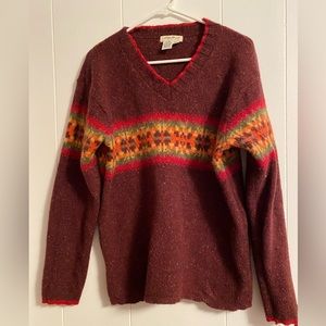 Womens size M, oversized wool sweater.
